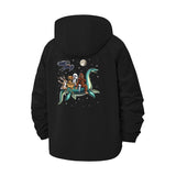 Fantasy Space Adventure Unisex Full-Zip Printed Waterproof Hooded Windbreaker