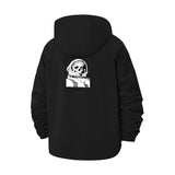 Astronaut Skull Unisex Full-Zip Printed Waterproof Hooded Windbreaker