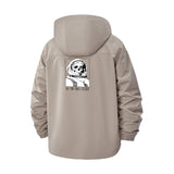 Astronaut Skull Unisex Full-Zip Printed Waterproof Hooded Windbreaker