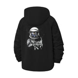 Astronaut Earth Helmet Unisex Full-Zip Printed Waterproof Hooded Windbreaker