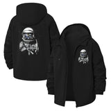 Astronaut Earth Helmet Unisex Full-Zip Printed Waterproof Hooded Windbreaker