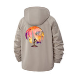 Astronaut Cosmic Sky Unisex Full-Zip Printed Waterproof Hooded Windbreaker