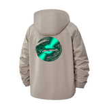 Futuristic Lips Unisex Full-Zip Printed Waterproof Hooded Windbreaker