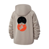 UFO Landing Scene Unisex Full-Zip Printed Waterproof Hooded Windbreaker