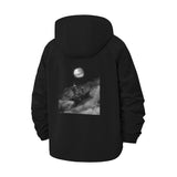 Moonlit Sailing Unisex Full-Zip Printed Waterproof Hooded Windbreaker