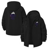 Galaxy Princess Unisex Full-Zip Printed Waterproof Hooded Windbreaker