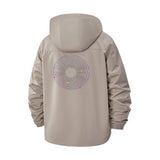 Cosmic Orbit Unisex Full-Zip Printed Waterproof Hooded Windbreaker