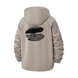 Lips Graphic Unisex Full-Zip Printed Waterproof Hooded Windbreaker