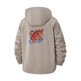 Futuristic Fish Unisex Full-Zip Printed Waterproof Hooded Windbreaker
