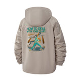 How to Deal With Your Fears Unisex Full-Zip Printed Waterproof Hooded Windbreaker