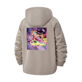 Cosmic Surrealism Unisex Full-Zip Printed Waterproof Hooded Windbreaker