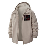 Cosmic Galaxy Unisex Full-Zip Printed Waterproof Hooded Windbreaker