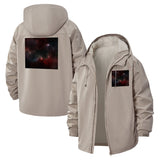 Cosmic Galaxy Unisex Full-Zip Printed Waterproof Hooded Windbreaker