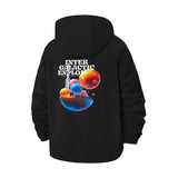 Intergalactic Planets Unisex Full-Zip Printed Waterproof Hooded Windbreaker