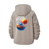 Intergalactic Planets Unisex Full-Zip Printed Waterproof Hooded Windbreaker