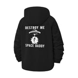 UFO Space Daddy Unisex Full-Zip Printed Waterproof Hooded Windbreaker