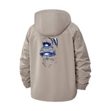 Astronaut Reflection Unisex Full-Zip Printed Waterproof Hooded Windbreaker