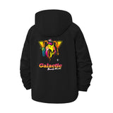 Galactic Retro Robot Unisex Full-Zip Printed Waterproof Hooded Windbreaker