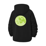 Moon Graphic Unisex Full-Zip Printed Waterproof Hooded Windbreaker