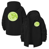 Moon Graphic Unisex Full-Zip Printed Waterproof Hooded Windbreaker