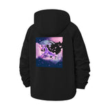 Dreamy Anime Moon Unisex Full-Zip Printed Waterproof Hooded Windbreaker