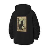 Tarot Cat High Priestess Unisex Full-Zip Printed Waterproof Hooded Windbreaker