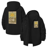 Tarot Sun Card Unisex Full-Zip Printed Waterproof Hooded Windbreaker