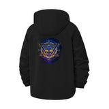 Geometric Mandala Unisex Full-Zip Printed Waterproof Hooded Windbreaker