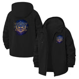 Geometric Mandala Unisex Full-Zip Printed Waterproof Hooded Windbreaker