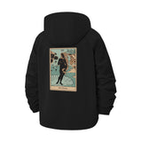 Tarot Card Art Unisex Full-Zip Printed Waterproof Hooded Windbreaker