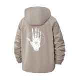 Mystic Hand Unisex Full-Zip Printed Waterproof Hooded Windbreaker
