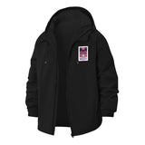 Cosmic Anime Diner Unisex Full-Zip Printed Waterproof Hooded Windbreaker