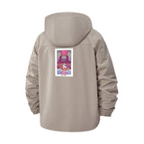 Cosmic Anime Diner Unisex Full-Zip Printed Waterproof Hooded Windbreaker