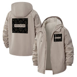Mystic Pattern Unisex Full-Zip Printed Waterproof Hooded Windbreaker