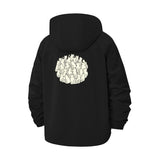 Cartoon Cat Crowd Unisex Full-Zip Printed Waterproof Hooded Windbreaker