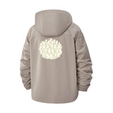 Cartoon Cat Crowd Unisex Full-Zip Printed Waterproof Hooded Windbreaker