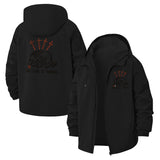 Tarot Four of Swords Unisex Full-Zip Printed Waterproof Hooded Windbreaker