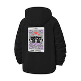 Cat Tarot Lovers Unisex Full-Zip Printed Waterproof Hooded Windbreaker