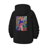 Psychedelic Art Unisex Full-Zip Printed Waterproof Hooded Windbreaker