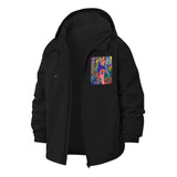 Psychedelic Art Unisex Full-Zip Printed Waterproof Hooded Windbreaker