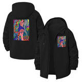 Psychedelic Art Unisex Full-Zip Printed Waterproof Hooded Windbreaker