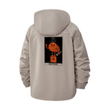 Quirky Cartoon Tarot Unisex Full-Zip Printed Waterproof Hooded Windbreaker