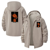 Quirky Cartoon Tarot Unisex Full-Zip Printed Waterproof Hooded Windbreaker