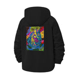 Mystical Psychedelic Art Unisex Full-Zip Printed Waterproof Hooded Windbreaker