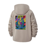 Mystical Psychedelic Art Unisex Full-Zip Printed Waterproof Hooded Windbreaker
