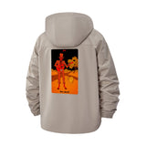 Tarot Devil Card Unisex Full-Zip Printed Waterproof Hooded Windbreaker