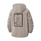 Tarot Cat Unisex Full-Zip Printed Waterproof Hooded Windbreaker
