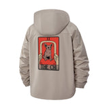 Tarot Card Chihuahua Unisex Full-Zip Printed Waterproof Hooded Windbreaker