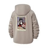 Tarot Empress Unisex Full-Zip Printed Waterproof Hooded Windbreaker