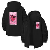 Tarot Anxiety Heart Unisex Full-Zip Printed Waterproof Hooded Windbreaker